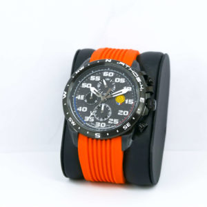 Montre Patrouille de France bracelet orange en silicone