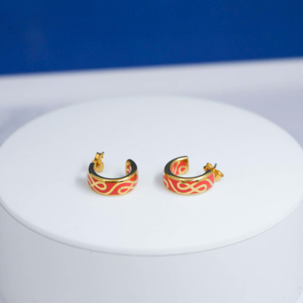 Boucles d'oreilles orange